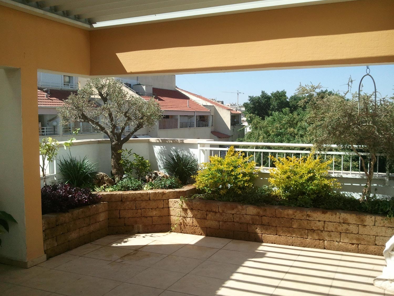 עיצוב גינות על הגג